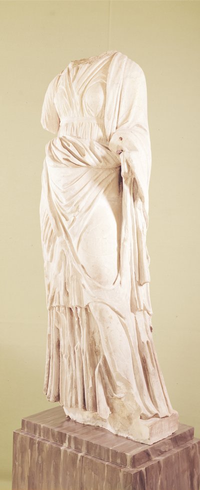 Statue of a woman by Greek